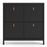 Barcelona Shoe cabinet 4 compartments - Matt Black - The Furniture Mega Store 