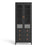 Barcelona 2 Door 3 Drawer Glazed Display Cabinet - Matt Black - The Furniture Mega Store 