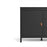 Barcelona 2 Door 3 Drawer Large Sideboard - Matt Black - The Furniture Mega Store 