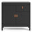 Barcelona 2 Door 1 Drawer Compact Sideboard - Matt Black - The Furniture Mega Store 