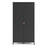 Barcelona 2 Door Wardrobe - Matt Black - The Furniture Mega Store 