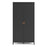 Barcelona 2 Door Wardrobe - Matt Black - The Furniture Mega Store 