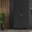 Barcelona 2 Door Wardrobe - Matt Black - The Furniture Mega Store 