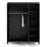 Madrid 3 Door Triple Wardrobe - Matt Black - The Furniture Mega Store 