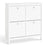 Madrid Shoe cabinet 4 compartments - White - The Furniture Mega Store 