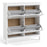 Madrid Shoe cabinet 4 compartments - White - The Furniture Mega Store 