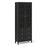 Madrid Glazed 2 Door Display Cabinet - Matt Black - The Furniture Mega Store 