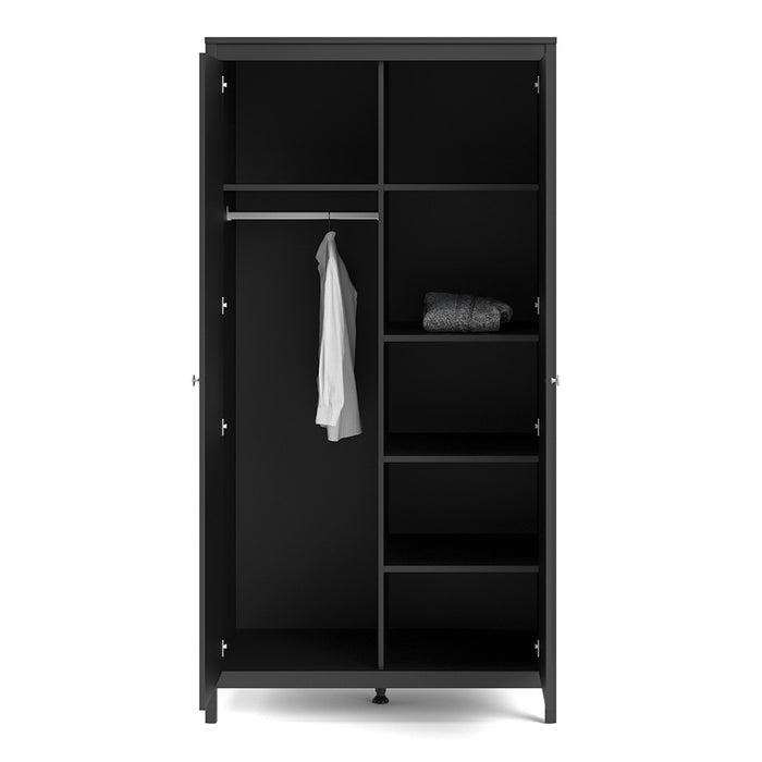 Matt shop black wardrobe