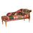 Vintage Leather, Harris Tweed & Moon Wool Patchwork Button Back Chaise Lounge - The Furniture Mega Store 