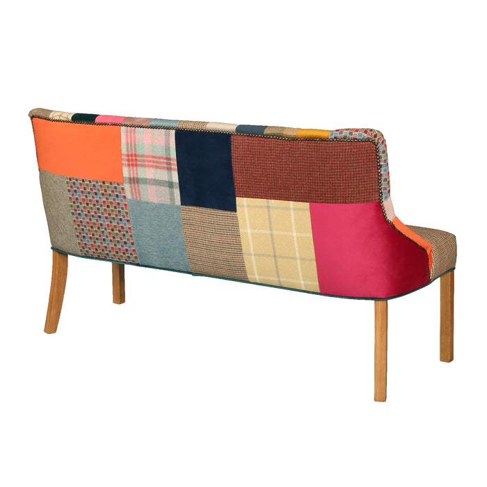 Stanton Patchwork Dining Bench - The Furniture Mega Store 