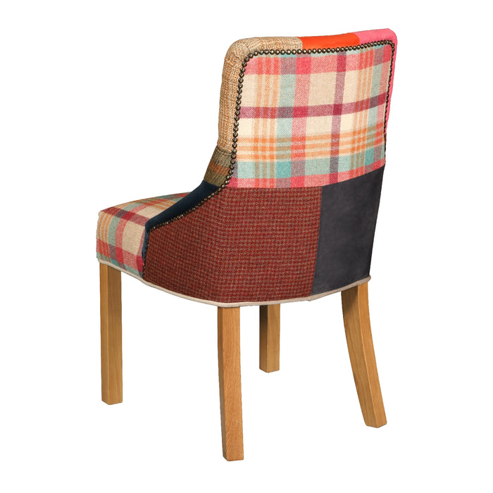 Stanton Buttoned Patchwork Dining Chair - The Furniture Mega Store 