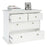 Parisian Chest of 4 Drawers in White - The Furniture Mega Store 
