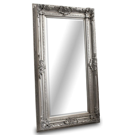 Valois Grand Leaner Mirror - Silver - The Furniture Mega Store 