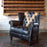 Saltire Vintage Leather Buttoned Chesterfield Wing Club Chair - The Furniture Mega Store 