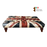 Union Jack Large Buttoned Top Vintage Leather Footstool - 120cm - The Furniture Mega Store 