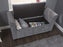 Vera Upholstered Window Seat / Bench - Grey - The Furniture Mega Store 