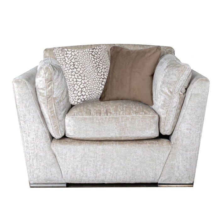 Phoenix Fabric Armchair  - Choice Of Fabrics & Feet - The Furniture Mega Store 