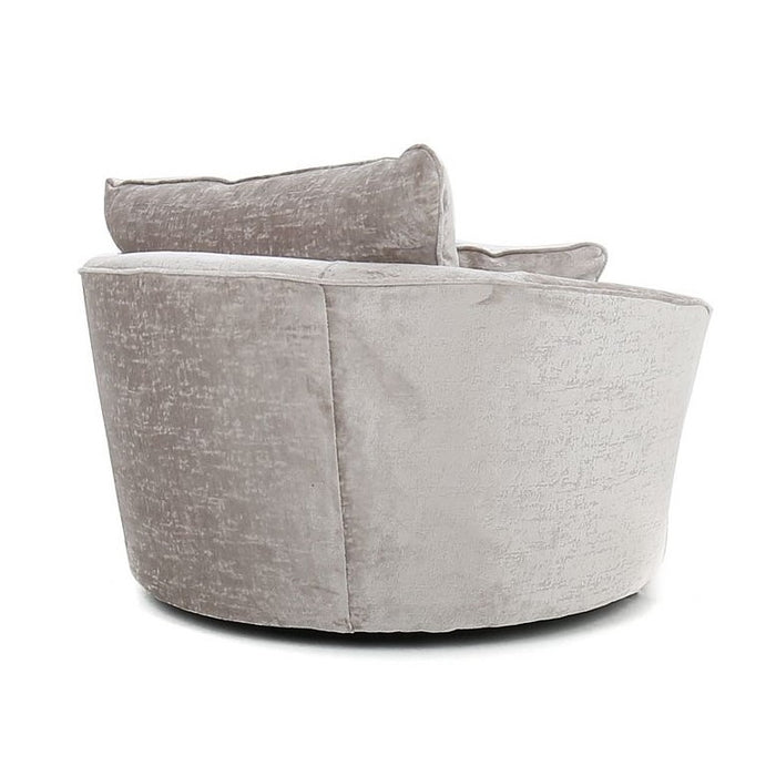 Vesper Fabric Swivel Chair - Choice Of Fabrics - The Furniture Mega Store 