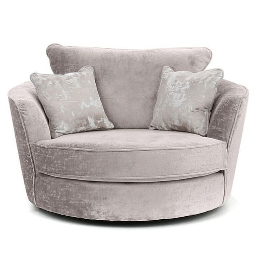 Vesper Fabric Swivel Chair - Choice Of Fabrics - The Furniture Mega Store