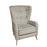 Raffles Wing Accent Chair - Denny Steel - The Furniture Mega Store 