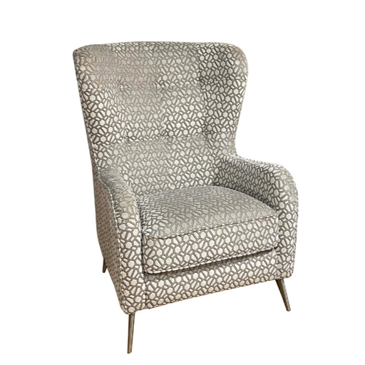 Raffles Wing Accent Chair - Denny Steel - The Furniture Mega Store 