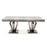 Arturo Grey Marble Top Dining Table - Choice Of Sizes - The Furniture Mega Store 