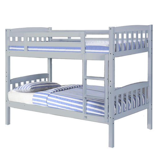 Ashbrooke 3FT Bunk Bed - Grey - The Furniture Mega Store 