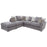 Atlantis Fabric Corner Sofa - Choice Of Sizes, Fabrics & Feet - The Furniture Mega Store 