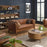 Saddler Vintage Leather Sofa - Choice Of Sizes & Leathers - The Furniture Mega Store 