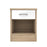 White Gloss & Oak - Wardrobe, Chest Drawers & Bedside - Bedroom Set - The Furniture Mega Store 