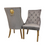 Louis 1.6 Gold Leg & Polar White Sintered Stone Top Dining Table & 4 Bentley Grey Velvet Dining Chairs - The Furniture Mega Store 