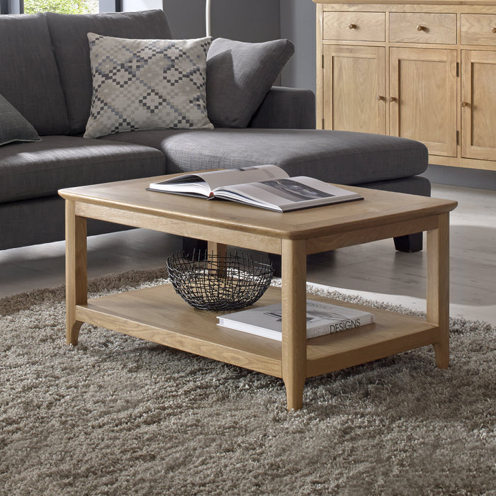 Berkley Nordic Oak Large Coffee Table - The Furniture Mega Store 