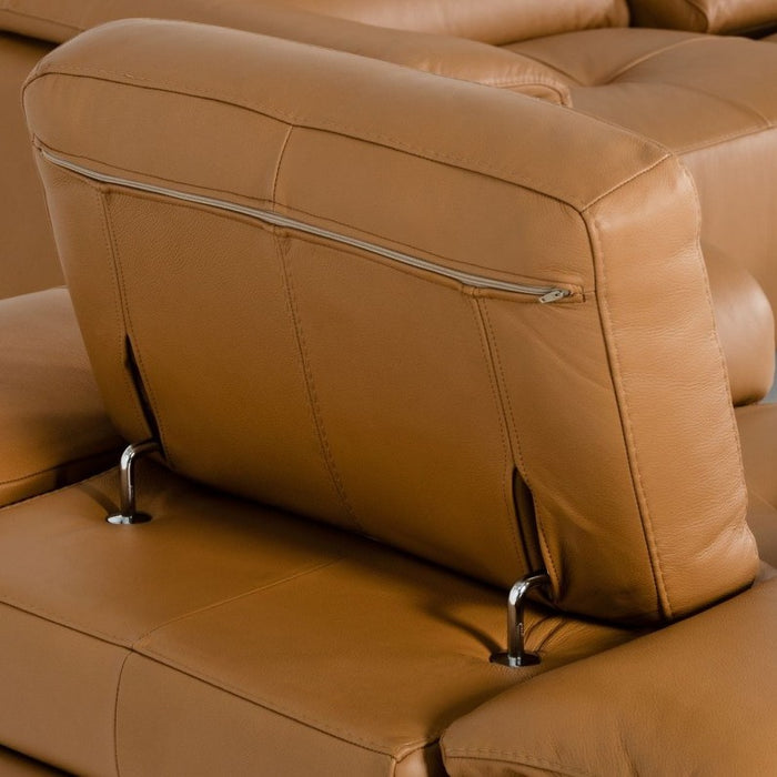 Blossom Italian Leather Power Recliner Corner Sofa Collection - Various Options - The Furniture Mega Store 
