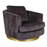 Bond Swivel Chair - Choice Of Fabrics & Chrome Or Gold Base - The Furniture Mega Store 