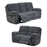 Carlton Fabric Recliner 3 Seater & 2 Seater Sofa Set - The Furniture Mega Store 