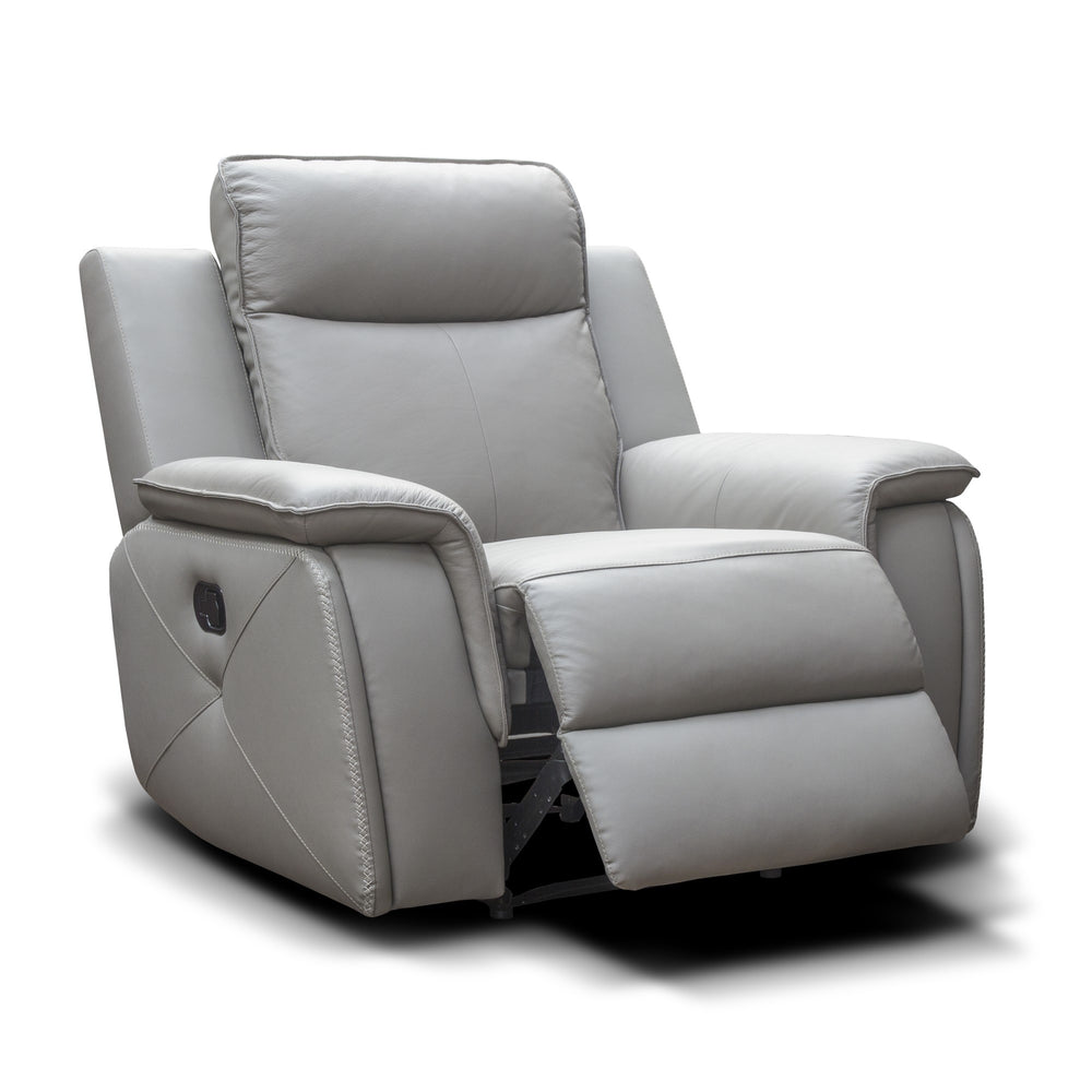 Clayton Leather Recliner Armchair - Choice Of Colours - The Furniture Mega Store 