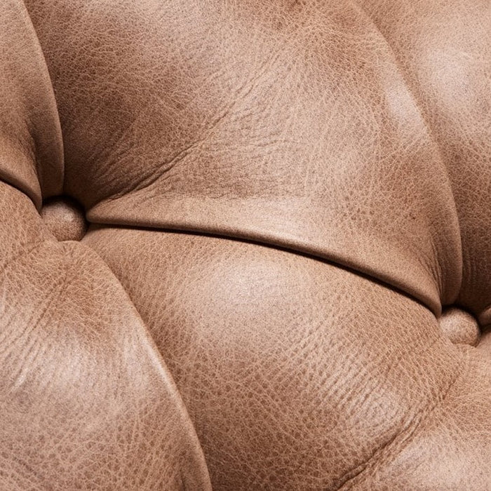 Victoria Italian Leather Corner Chesterfield Sofa - Choice Of Leathers - The Furniture Mega Store 