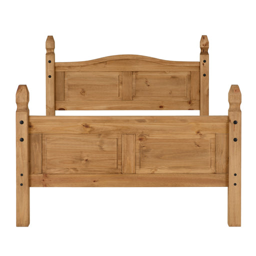 Corona 4ft 6 High Foot End Pine Bed - The Furniture Mega Store 