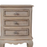 Calais Grey Wash 3 Drawer Bedside Cabinet - The Furniture Mega Store 