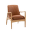 Carrera Brown Leather Armchair - The Furniture Mega Store 