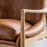 Carrera Brown Leather Armchair - The Furniture Mega Store 