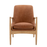 Carrera Brown Leather Armchair - The Furniture Mega Store 