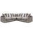 Chicago Fabric Corner Sofa - Pillow Or Classic Back - The Furniture Mega Store 