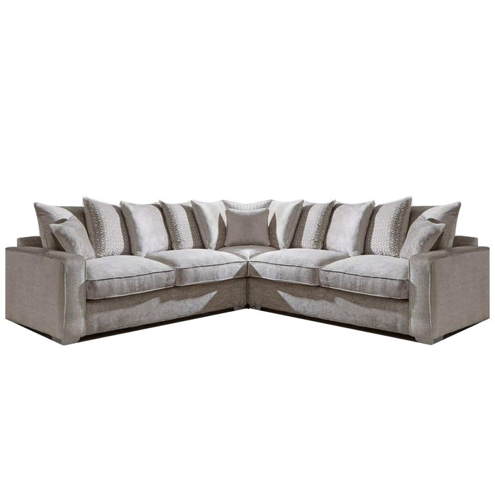 Chicago Fabric Corner Sofa - Pillow Or Classic Back - The Furniture Mega Store 