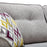 Chloe Fabric 3 + 1 + 1 Sofa & Armchair Set - Grey - The Furniture Mega Store 
