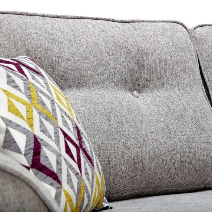 Chloe Fabric 3 1 1 Sofa Armchair Set Grey The Furniture