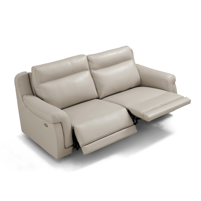 Clarke Italian Leather Power Recliner Sofa Collection - Choice Of Sizes & Leather - The Furniture Mega Store 