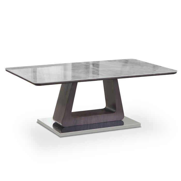 Zeus Grey Ceramic Coffee Table - The Furniture Mega Store 