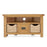 Sailsbury Solid Oak Corner TV Cabinet With Basket Drawers - The Furniture Mega Store 
