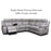 Clayton Leather Modular Recliner Sofa & Chair Collection - Choice Of Colours - The Furniture Mega Store 